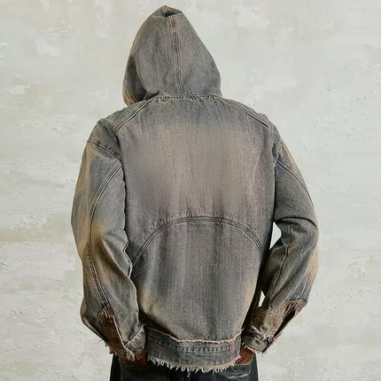 SER APH Distressed Denim Hoodie (RF Version)