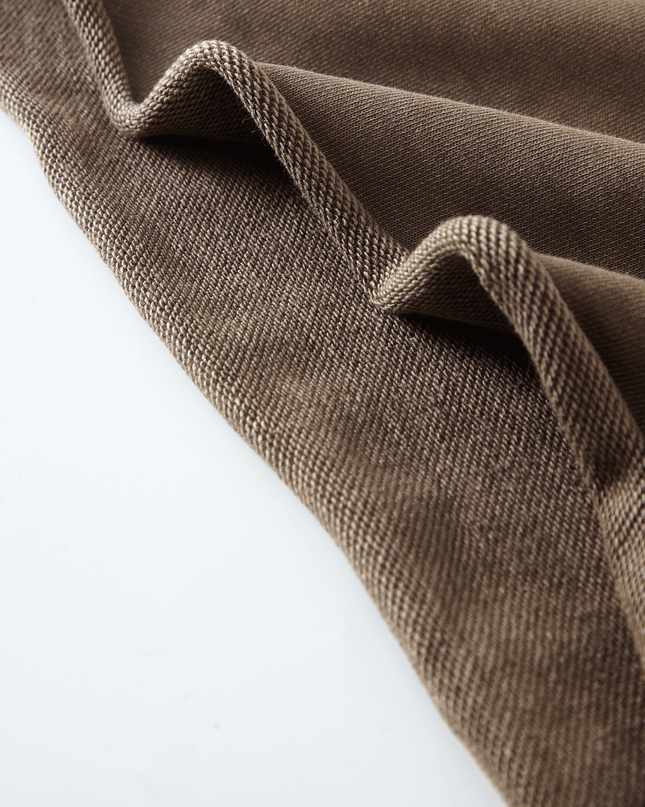 Genesis Washed Raw-Edge Cropped Crew Neck Sweatshirt