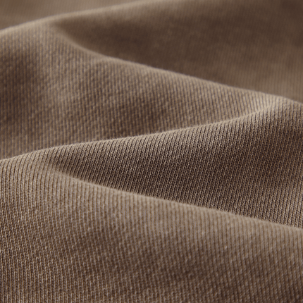 Genesis Washed Raw-Edge Cropped Crew Neck Sweatshirt