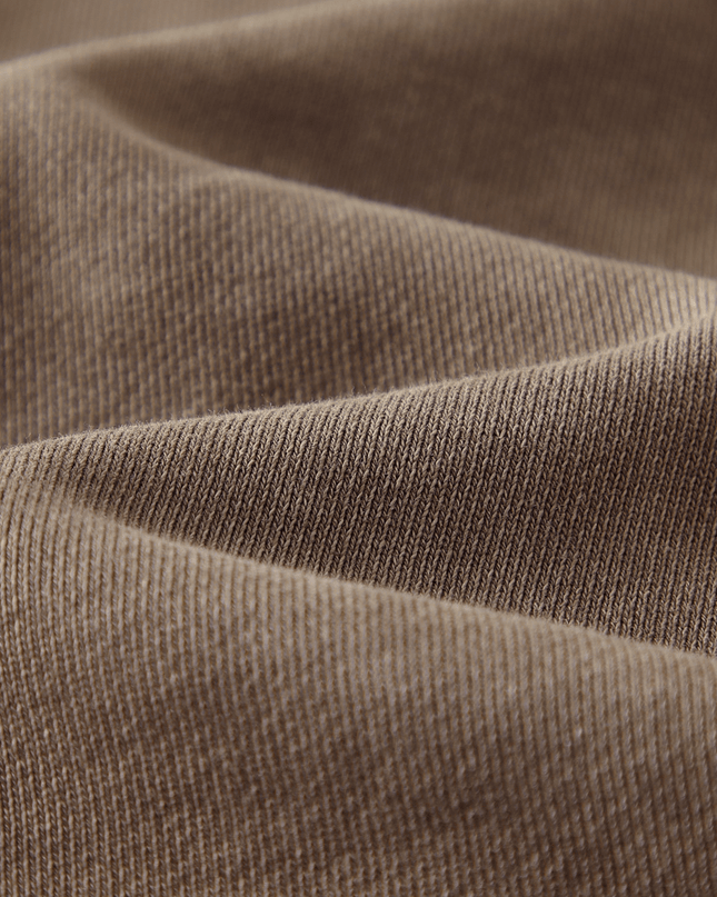 Genesis Washed Raw-Edge Cropped Crew Neck Sweatshirt