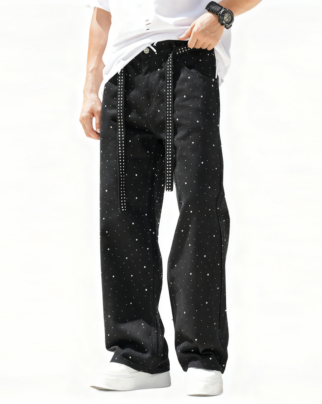 Rockstar Loose Straight Embellished Jeans