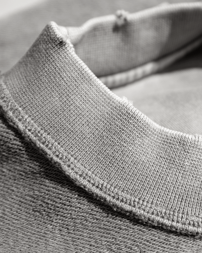 Genesis Washed Raw-Edge Cropped Crew Neck Sweatshirt