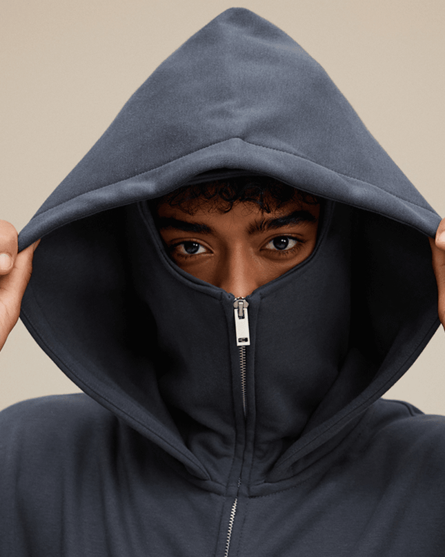 7 Deadly Sin Medusa Zip-up Hoodie with Built-in Face Mask