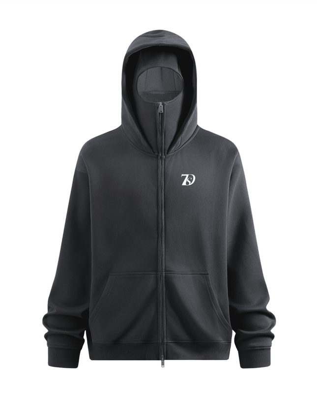 7 Deadly Sin Medusa Zip-up Hoodie with Built-in Face Mask