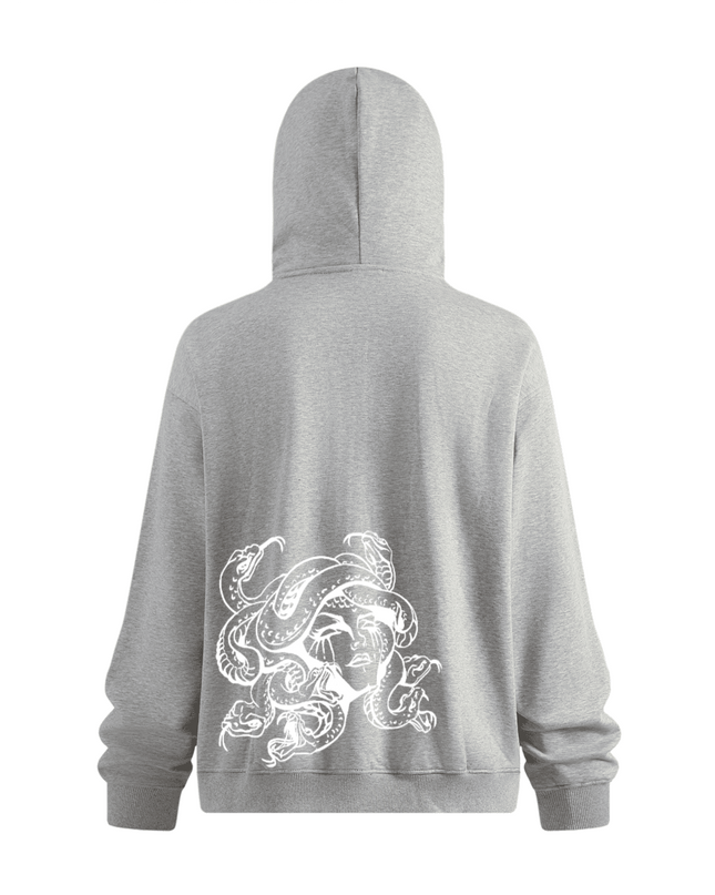 7 Deadly Sin Medusa Zip-up Hoodie with Built-in Face Mask