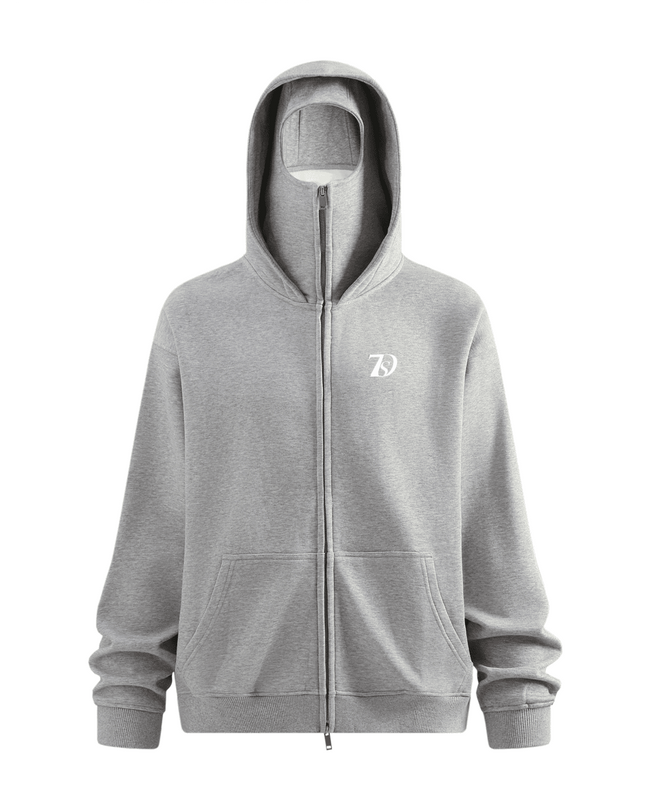 7 Deadly Sin Medusa Zip-up Hoodie with Built-in Face Mask