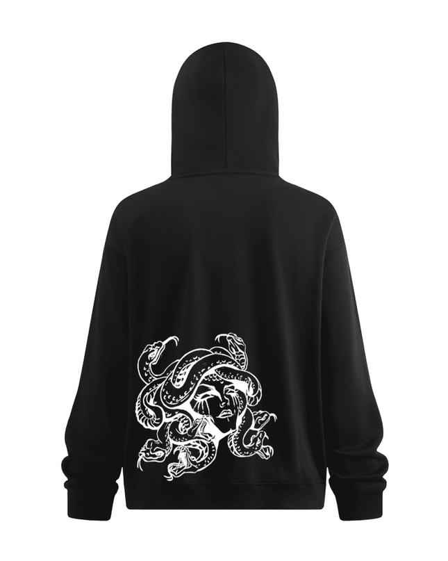 7 Deadly Sin Medusa Zip-up Hoodie with Built-in Face Mask