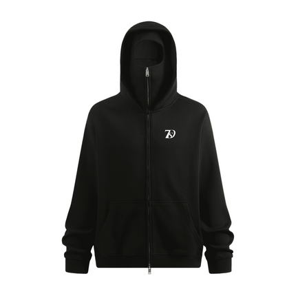 7 Deadly Sin Medusa Zip-up Hoodie with Built-in Face Mask
