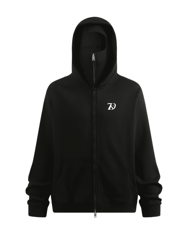 7 Deadly Sin Medusa Zip-up Hoodie with Built-in Face Mask