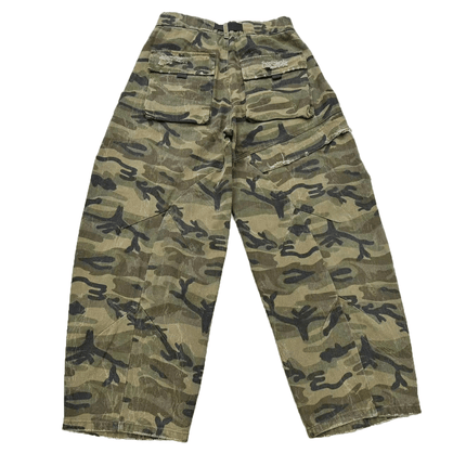 Camouflage Loose Wide-leg Jeans