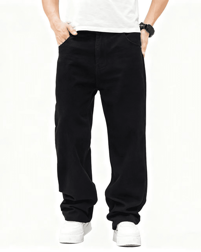 Unisex Relaxed Fit Straight-Leg Denim Jeans