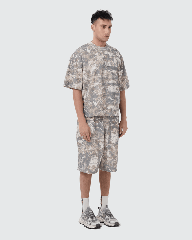 Sheen Signature Heavyweight Cropped Camouflage T-Shirt