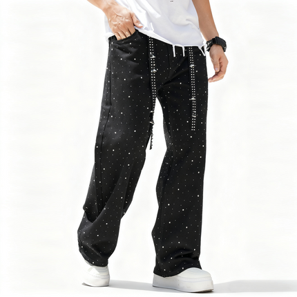 Rockstar Loose Straight Embellished Jeans