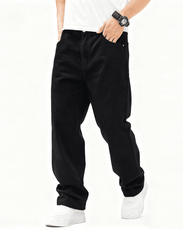 Unisex Relaxed Fit Straight-Leg Denim Jeans