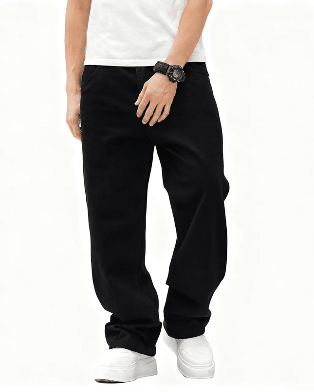 Unisex Relaxed Fit Straight-Leg Denim Jeans