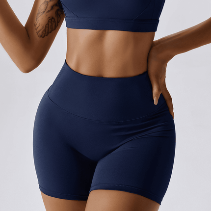 Valkyrie High-Waisted Compression Yoga Shorts