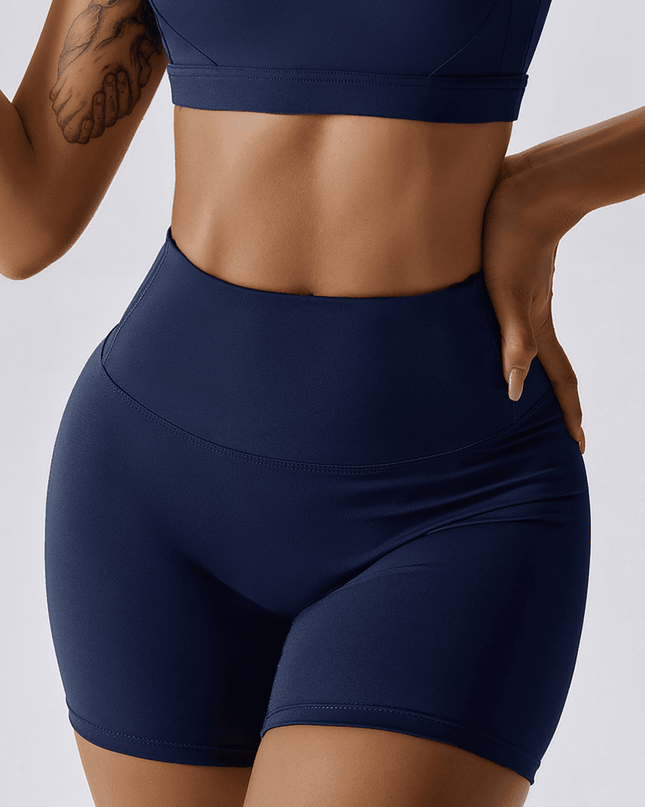 Valkyrie High-Waisted Compression Yoga Shorts