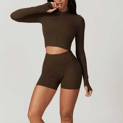 Valkyrie High-Waisted Compression Yoga Shorts