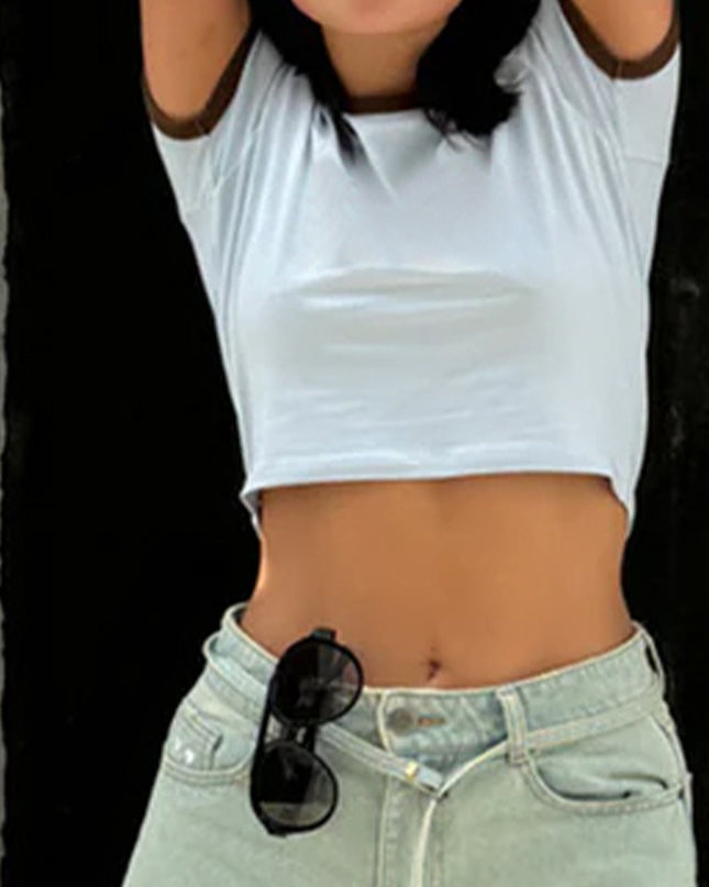 Valk Baby Tee Color Ribbing