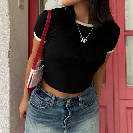 Valk Baby Tee Color Ribbing