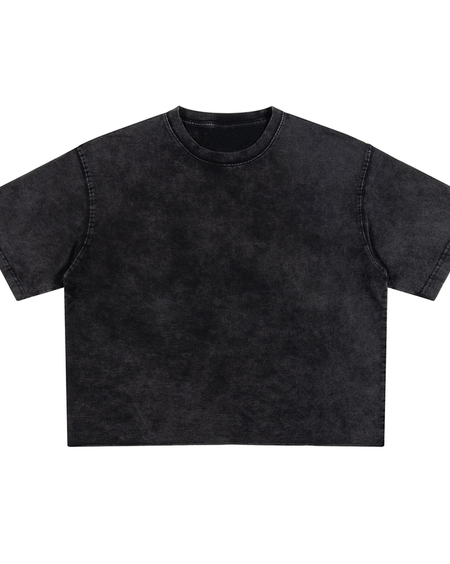 GENESIS CROPPED SNOW WASHED SHIRT