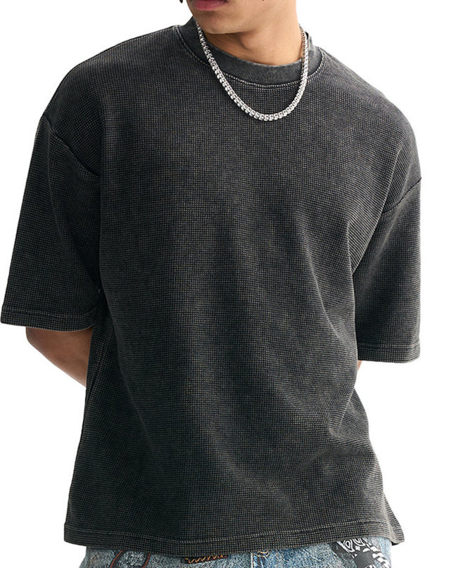 Genesis Waffle Cropped Boxy Tee